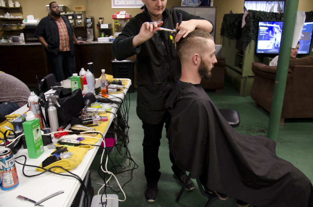 Barber Students Lend a Helping Hand (and haircut) to Veterans